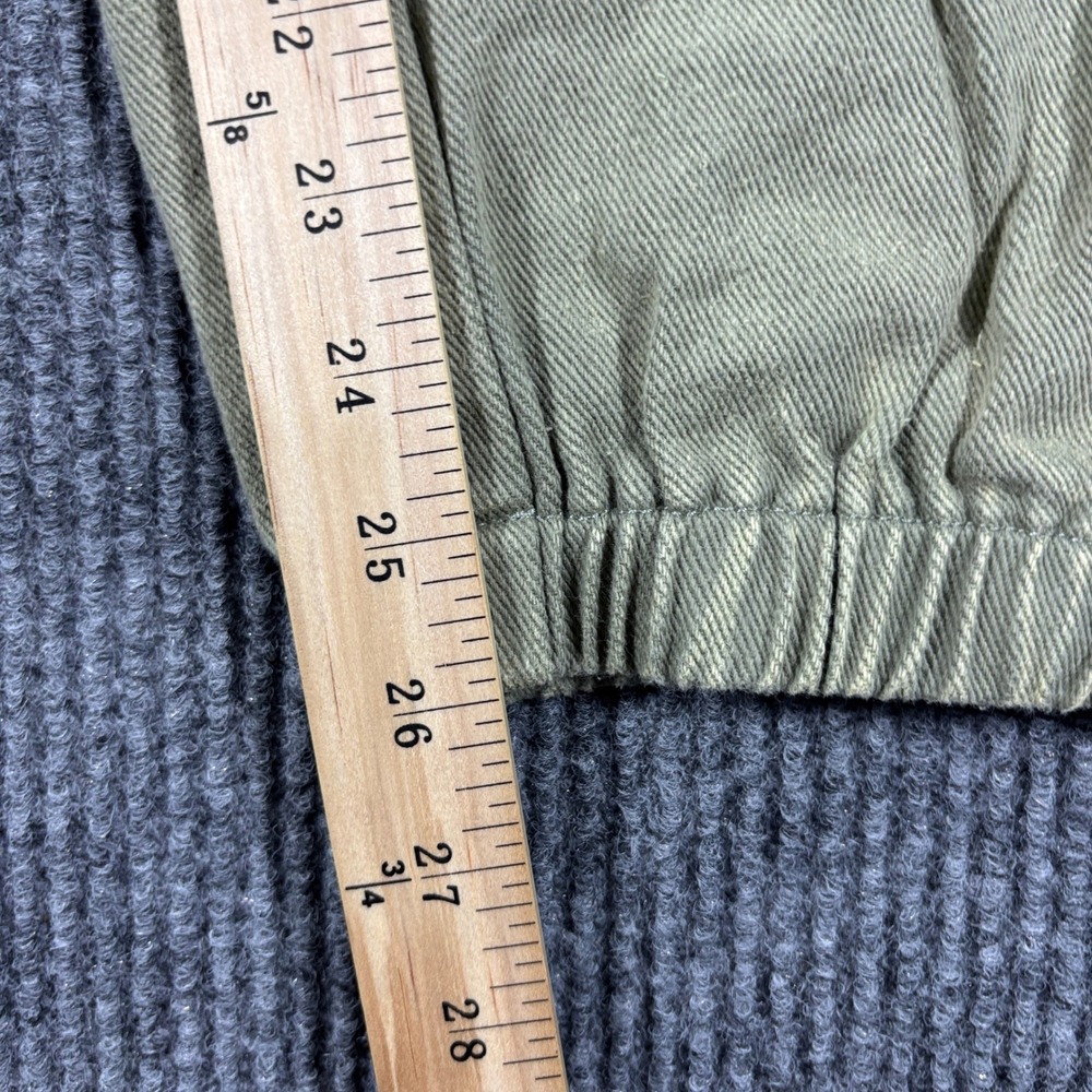 Cloud Ten Jogger Pants Women Large Olive Green High Rise Cotton Twill CP10439Y - Picture 7 of 12
